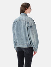 Giacca oversize in denim south blue di Saint Laurent - | Spazio Pritelli