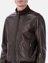 Sword 6.6.44 leather bomber jacket - | Spazio Pritelli