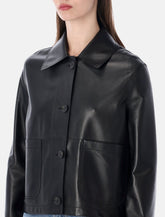 Sword 6.6.44 nappa leather cropped jacket - | Spazio Pritelli