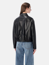Sword 6.6.44 cropped nappa leather bomber - | Spazio Pritelli