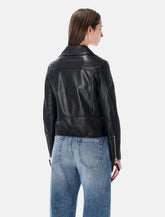 Sword Classic Biker leather jacket - | Spazio Pritelli