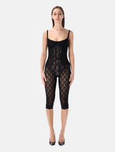 The Attico black Lace Overall - | Spazio Pritelli