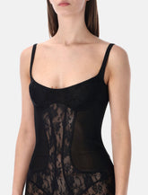 The Attico black Lace Overall - | Spazio Pritelli