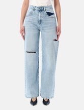 Icon Denim Poppy wide-leg cotton jeans - | Spazio Pritelli