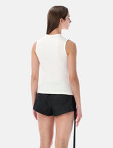 Diesel T-Iara sleeveless ribbed cotton top - | Spazio Pritelli