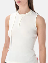 Diesel T-Iara sleeveless ribbed cotton top - | Spazio Pritelli