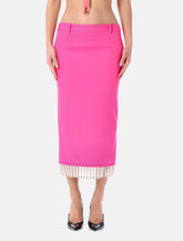 Gonna midi neon pink The Attico - | Spazio Pritelli