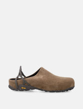 ROA Fedaia taupe suede clog - | Spazio Pritelli