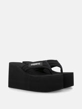 Coperni black wedge sandals - | Spazio Pritelli