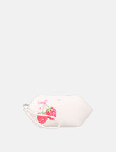 Ganni Raspberry print makeup pouch - | Spazio Pritelli