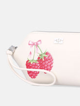 Ganni Raspberry print makeup pouch - | Spazio Pritelli