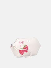 Ganni Raspberry print makeup pouch - | Spazio Pritelli