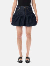 Ganni Rinse Denim mini skirt - | Spazio Pritelli