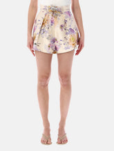 Zimmermann Luna tuck high-waist shorts - | Spazio Pritelli