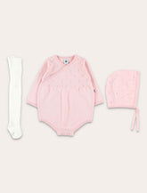 Petit Bateau set neonata in maglia con cuffietta e tutina -  | Spazio Pritelli