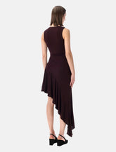 Abito Alaïa asimmetrico in jersey fluido - | Spazio Pritelli