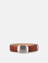 Mancini 1979 embossed leather belt - | Spazio Pritelli