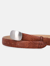 Mancini 1979 embossed leather belt - | Spazio Pritelli