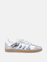Metallic Silver Samba Sneakers - | Spazio Pritelli
