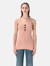 Chloé ribbed cotton Henley tank - | Spazio Pritelli