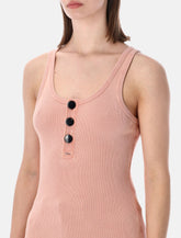 Chloé ribbed cotton Henley tank - | Spazio Pritelli