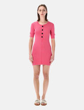 Chloé ribbed cotton Henley mini dress - | Spazio Pritelli