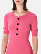 Chloé ribbed cotton Henley mini dress - | Spazio Pritelli