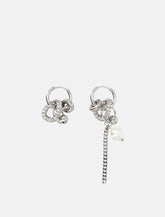 Justine Clenquet Jade Chain Earrings - | Spazio Pritelli