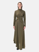 Bottega Veneta crepe viscose jersey dress - | Spazio Pritelli