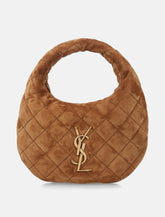 Saint Laurent Icarino quilted suede bag - | Spazio Pritelli