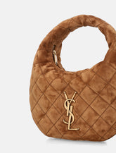 Saint Laurent Icarino quilted suede bag - | Spazio Pritelli