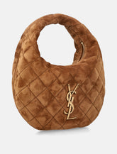 Saint Laurent Icarino quilted suede bag - | Spazio Pritelli