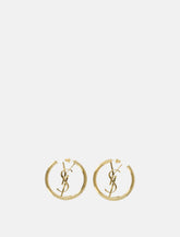 Saint Laurent Cassandre hoop earrings - | Spazio Pritelli