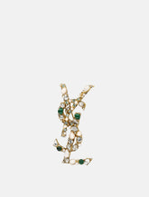 Saint Laurent Cassandre crystal brooch - | Spazio Pritelli