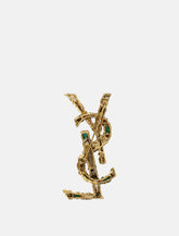 Saint Laurent Cassandre crystal brooch - | Spazio Pritelli