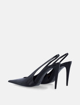 Saint Laurent Guermantes patent leather slingback pumps - | Spazio Pritelli