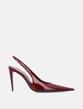 Saint Laurent Guermantes patent leather slingback pumps - | Spazio Pritelli