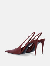 Saint Laurent Guermantes patent leather slingback pumps - | Spazio Pritelli
