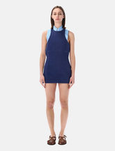 Miu Miu garment-dyed gabardine mini dress - | Spazio Pritelli