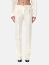 Balenciaga ivory slim tailored trousers - | Spazio Pritelli