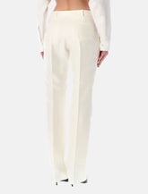 Balenciaga ivory slim tailored trousers - | Spazio Pritelli