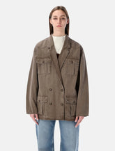 Marant Étoile Nevala cotton and linen jacket - | Spazio Pritelli