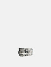MM6 Maison Margiela adjustable triple logo numeric ring - | Spazio Pritelli
