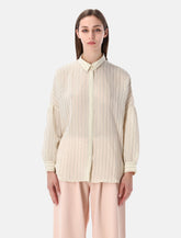 Sessùn Botan sheer striped shirt - | Spazio Pritelli