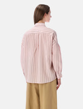 Camicia Sessùn Dazik in lyocell a righe con pinces - | Spazio Pritelli