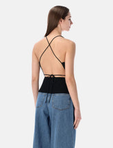 Sessùn Lygia rib-knit fitted top - | Spazio Pritelli