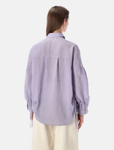 Camicia Sessùn Danie in lyocell a righe morbida - | Spazio Pritelli