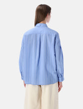 Camicia Sessùn Dazik in lyocell a righe con pinces - | Spazio Pritelli