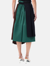 Gonna patchwork asimmetrica in rush-stitch di Prada - | Spazio Pritelli