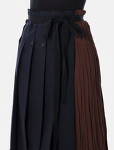 Gonna patchwork asimmetrica in rush-stitch di Prada - | Spazio Pritelli